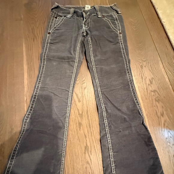 True Religion Corduroy Bootcut Pants – Gray | Size 28 - Picture 1 of 4
